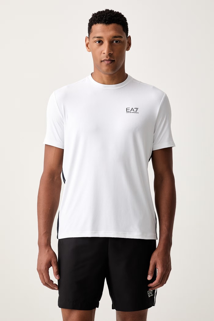 EA7 Emporio Armani T-shirt treningowy męski biały AF13689.7M002486