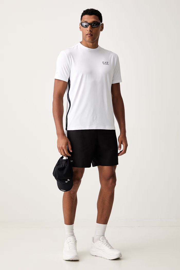EA7 Emporio Armani T-shirt treningowy męski AF13689.7M002486 biały AW26