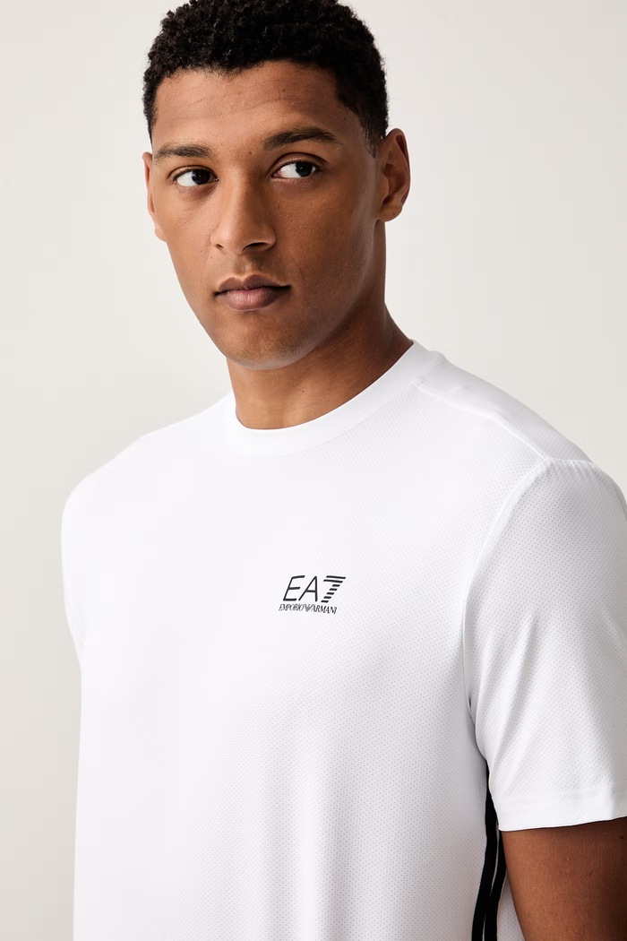 EA7 Emporio Armani T-shirt treningowy męski biały AF13689.7M002486
