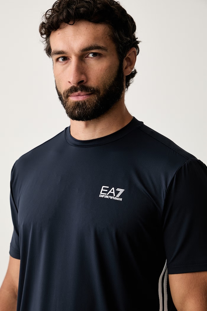 EA7 Emporio Armani футболка для тренировки для мужчин тёмно-синий AF13689.7M002486