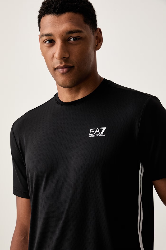 EA7 Emporio Armani T-shirt treningowy męski czarny AF13689.7M002486