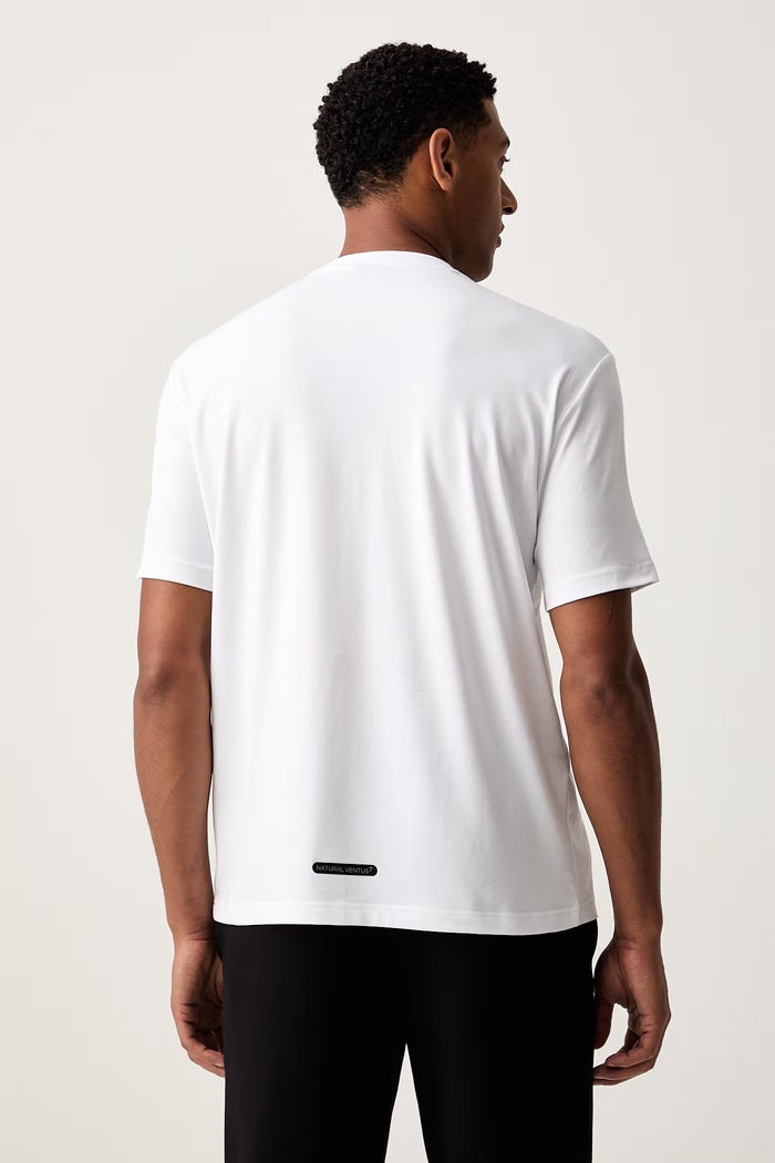 Odzież EA7 Emporio Armani T-shirt męski z bawełną AF21787.7M002568 biały
