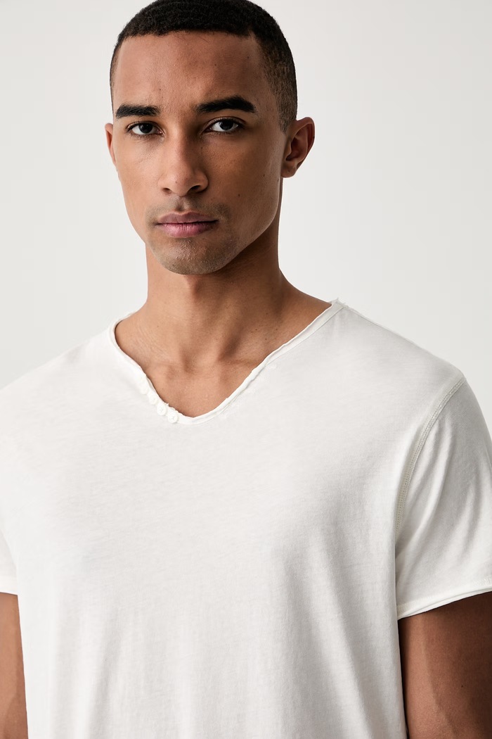 Zadig&Voltaire T-shirt męski bawełniany MONASTIR beżowy JMTN01642