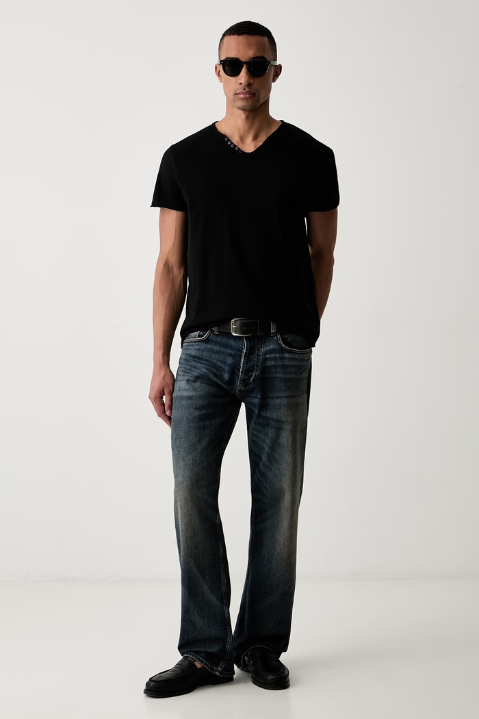 Zadig&Voltaire t-shirt ανδρικό βαμβακερό MONASTIR JMTN01642 μαύρο AW26