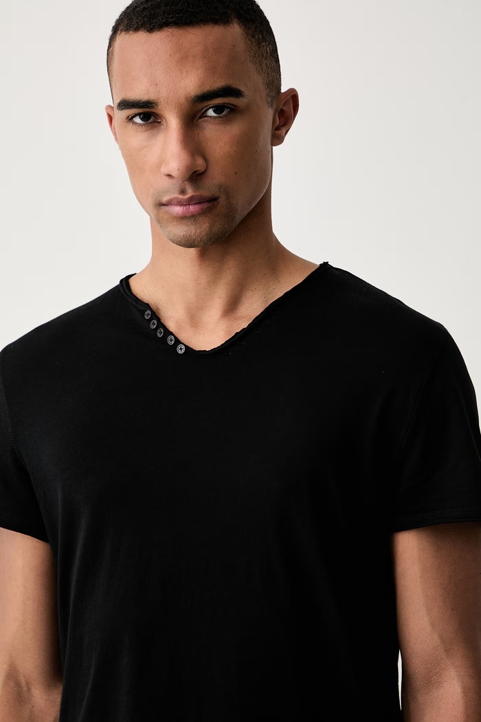 Zadig&Voltaire t-shirt ανδρικό βαμβακερό MONASTIR μαύρο JMTN01642