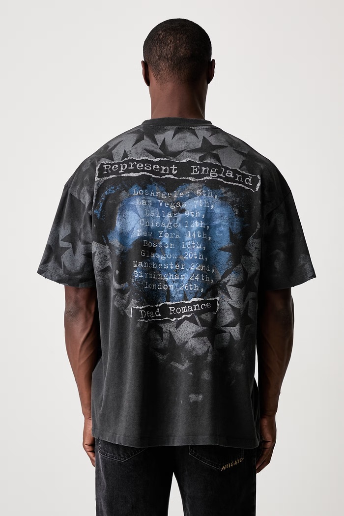 Odzież Represent T-shirt bawełniany męski MLM101190 czarny