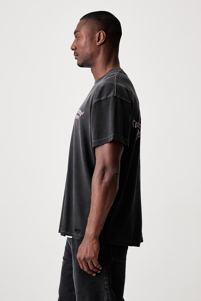 Represent T-shirt bawełniany męski czarny MLM101189