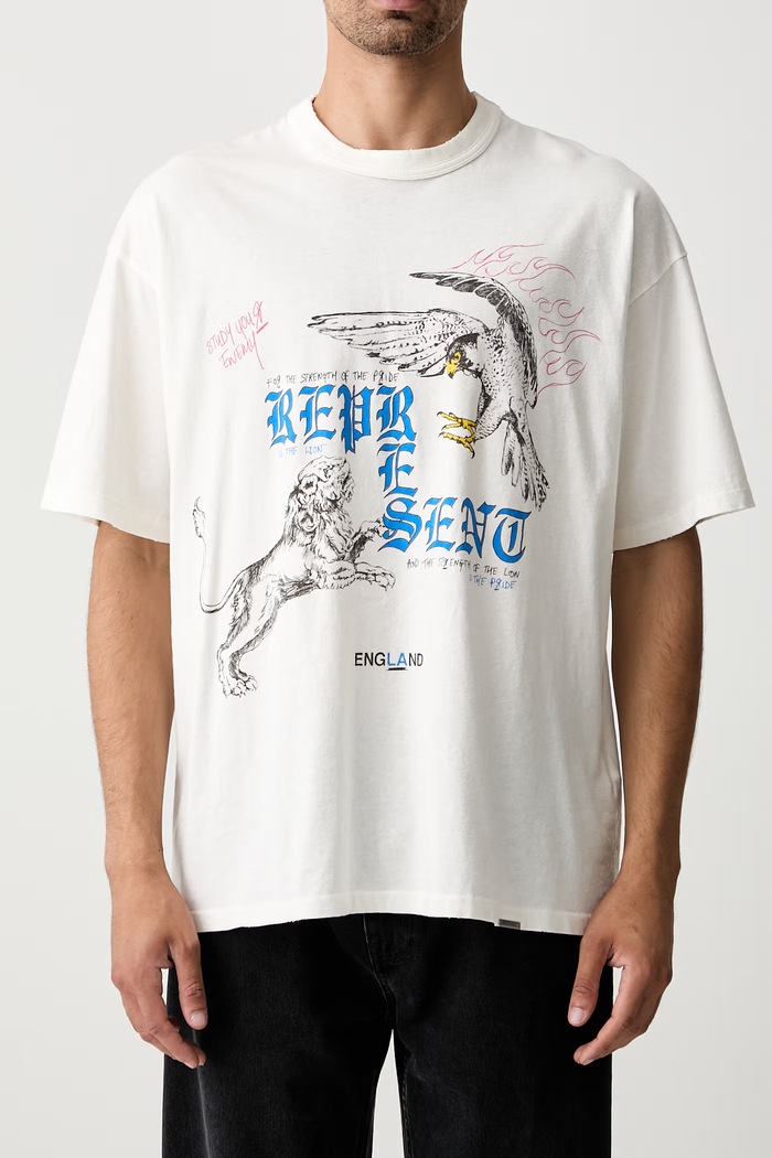 Represent t-shirt with cotton Men's MLM101188 beige