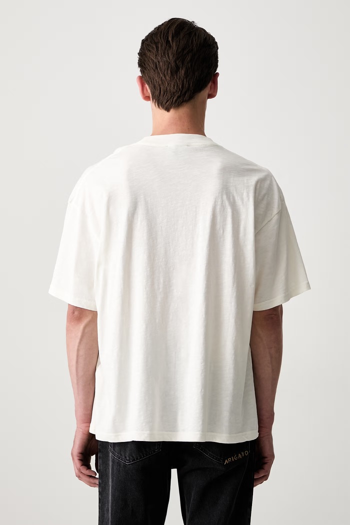 Odzież T-shirt bawełniany męski OCM100047 beżowy