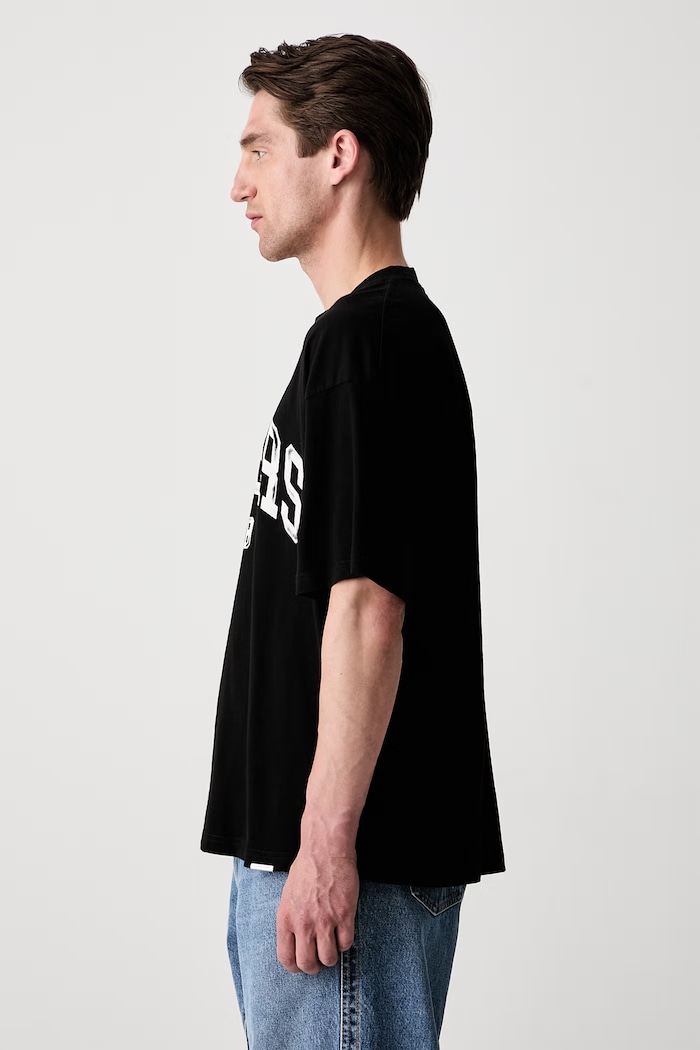 T-shirt bawełniany męski OCM100047 czarny AW26