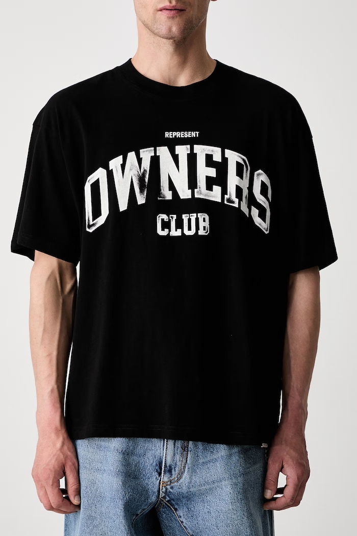 T-shirt bawełniany męski czarny OCM100047