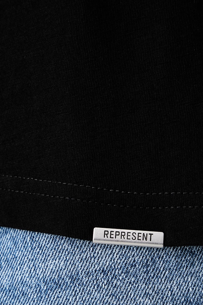 T-shirt bawełniany męski OCM100047 czarny