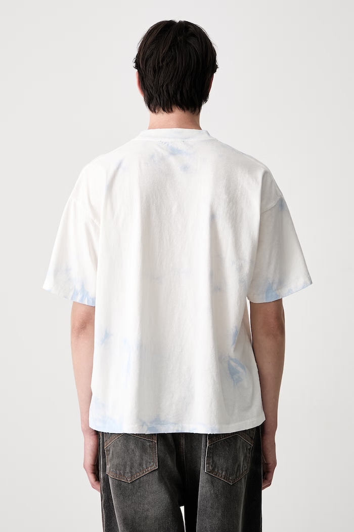 Odzież T-shirt z bawełną męski MLM101226 niebieski