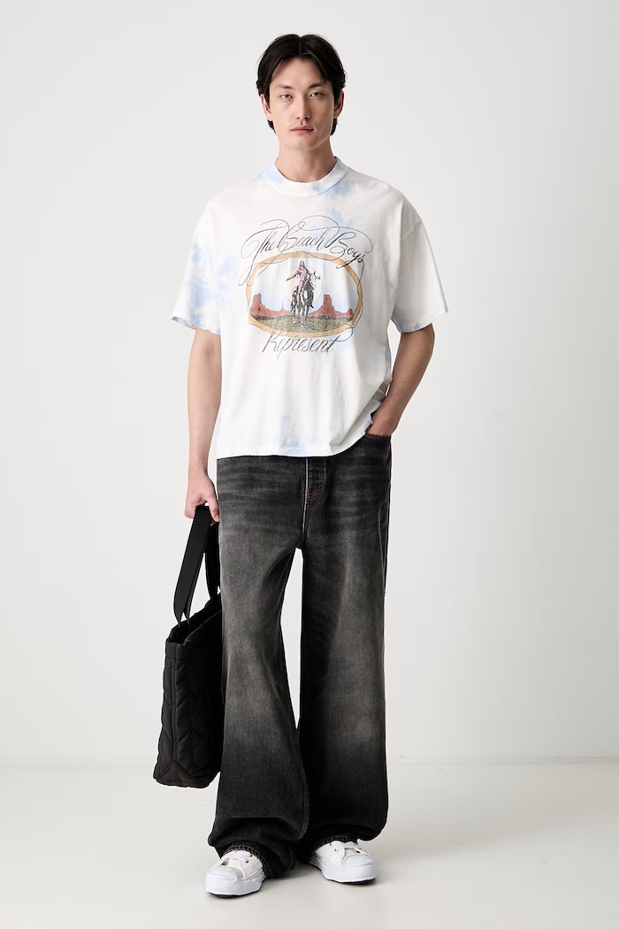 T-shirt z bawełną męski MLM101226