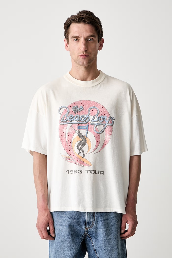 T-shirt z bawełną męski beżowy MLM101225