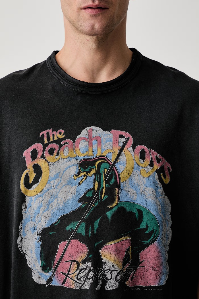 T-shirt z bawełną męski MLM101223 czarny