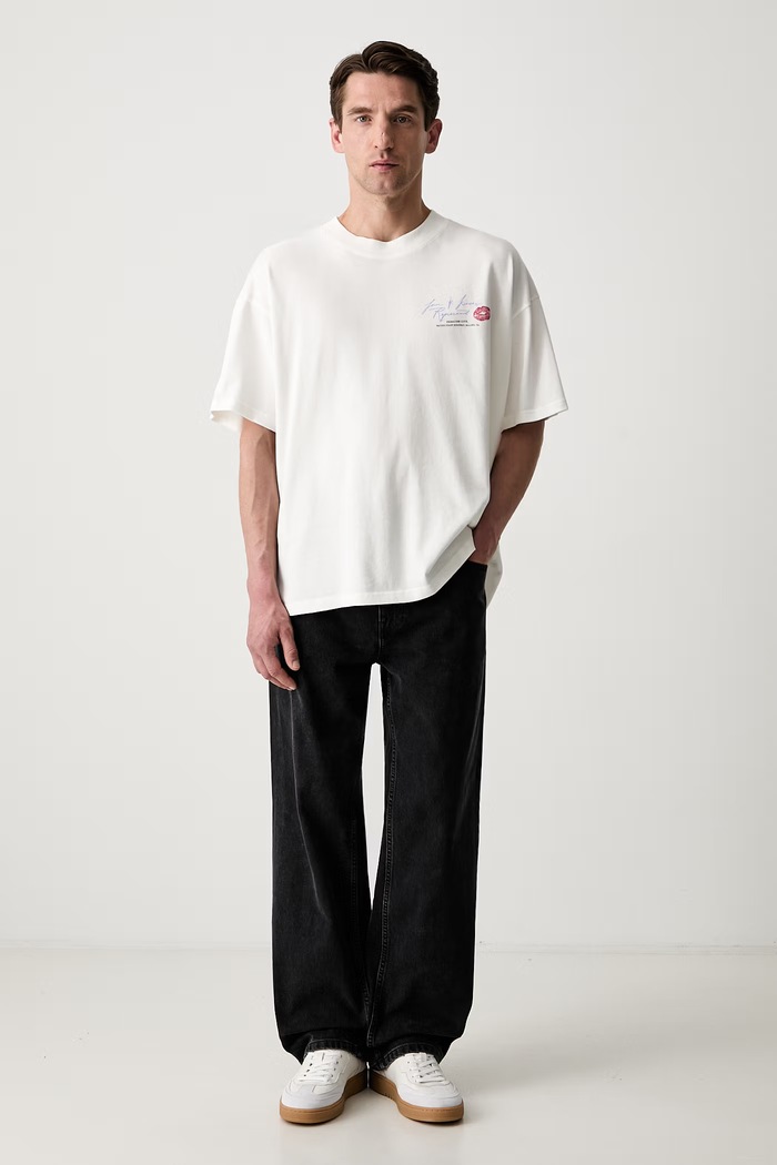 T-shirt bawełniany męski MLM101143