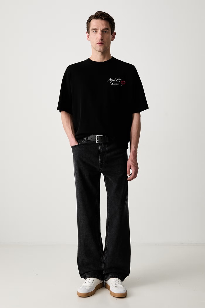 T-shirt bawełniany męski MLM101143