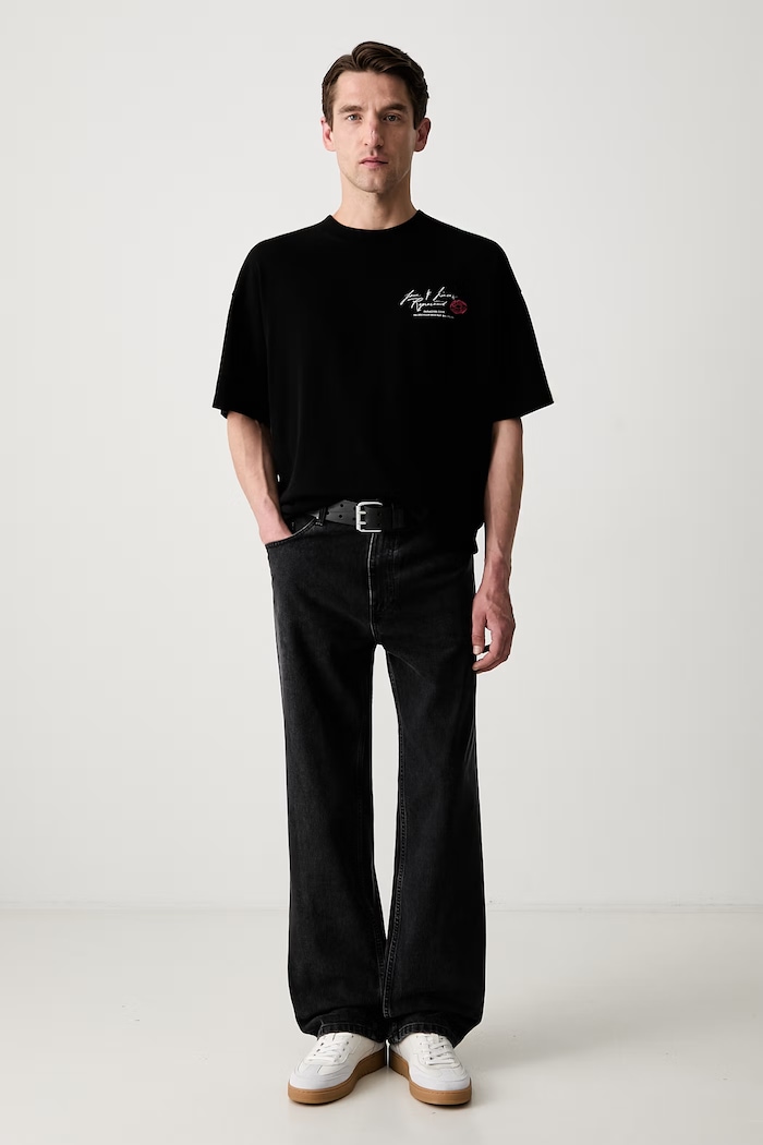 T-shirt bawełniany męski MLM101143