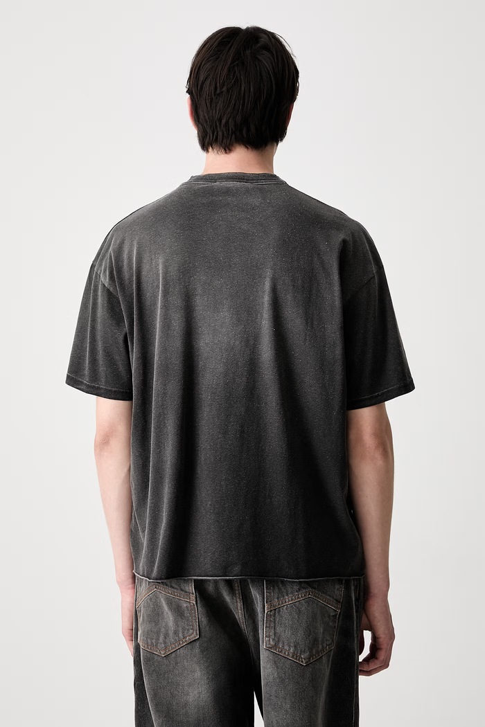 Îmbrăcăminte Tricou cu bumbac pentru bărbați MLM101141 negru