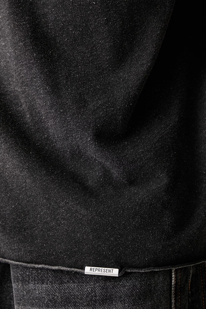 Tricou cu bumbac pentru bărbați MLM101141 negru