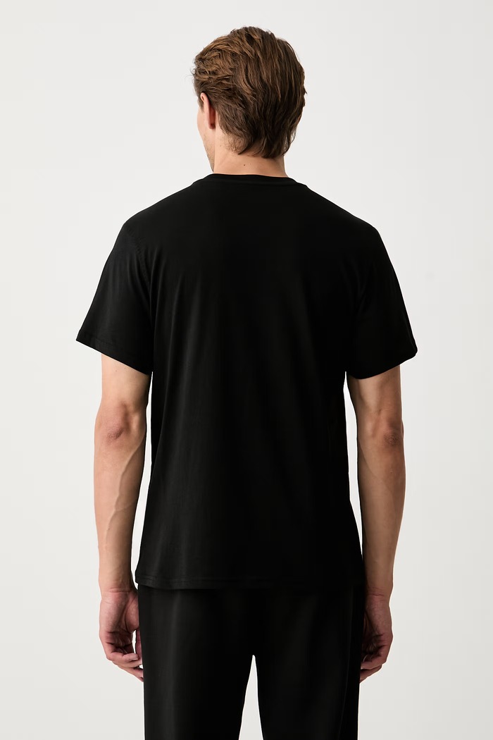 Odjeća Alpha Industries majica za muškarce od pamuka Foam Middle 266551 crna