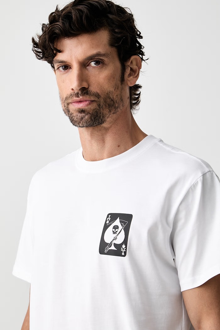 Alpha Industries tričko pánské bavlněné Skull Ops bílá 268509
