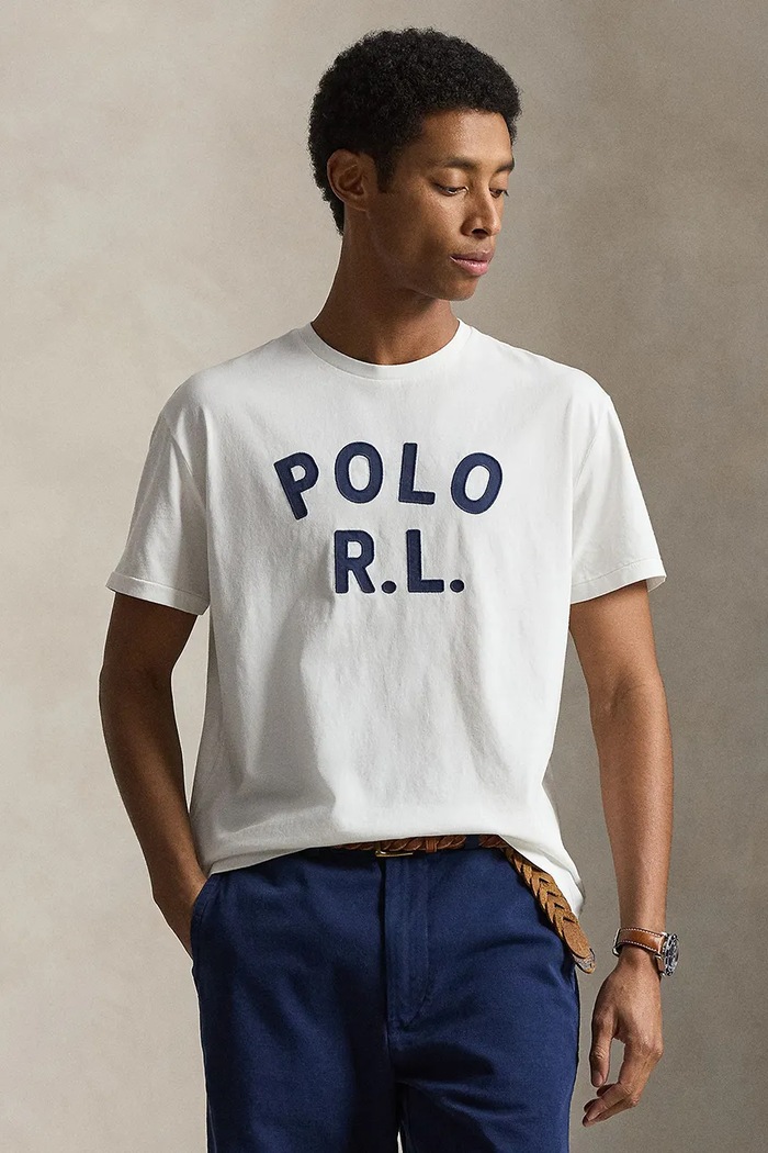 Polo Ralph Lauren T-shirt bawełniany męski biały 710B20222003