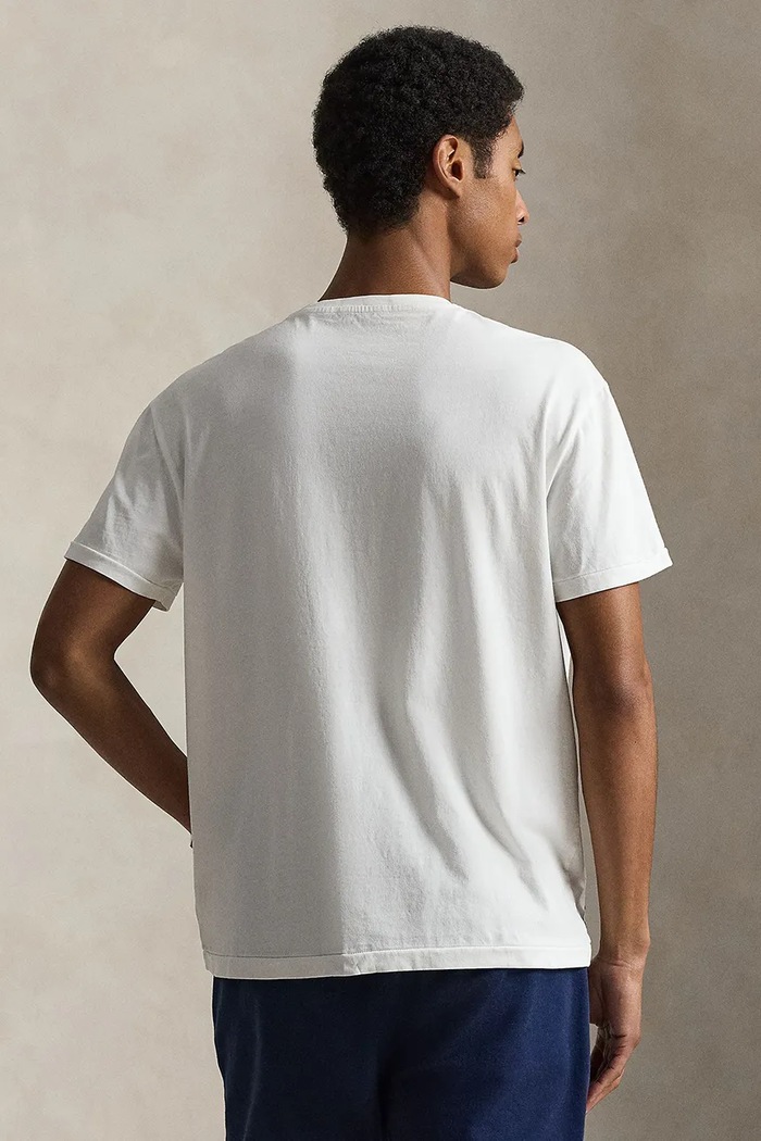 Polo Ralph Lauren T-shirt bawełniany męski 710B20222003 biały AW26