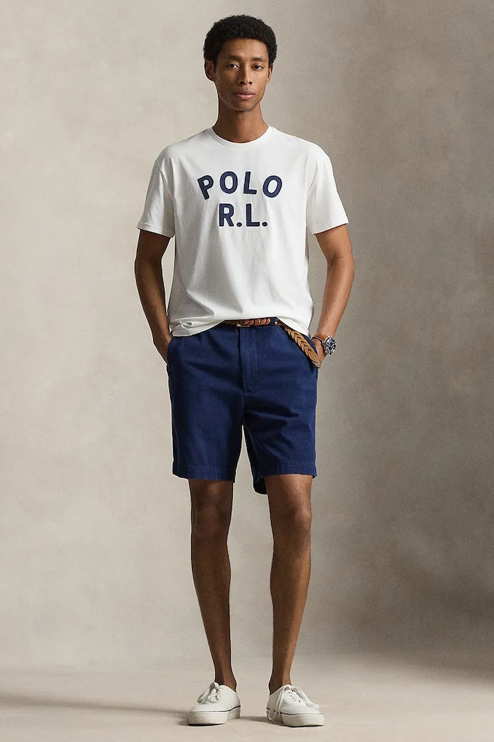 Odzież Polo Ralph Lauren T-shirt bawełniany męski 710B20222003 biały