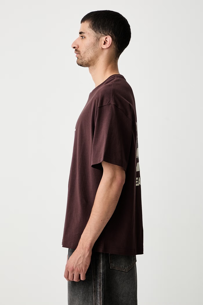Puma T-shirt męski bawełniany McLaren brązowy 637828