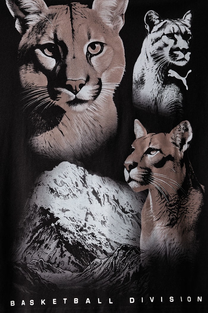 Puma T-shirt damski bawełniany DYLAN WILDCAT 637218 czarny