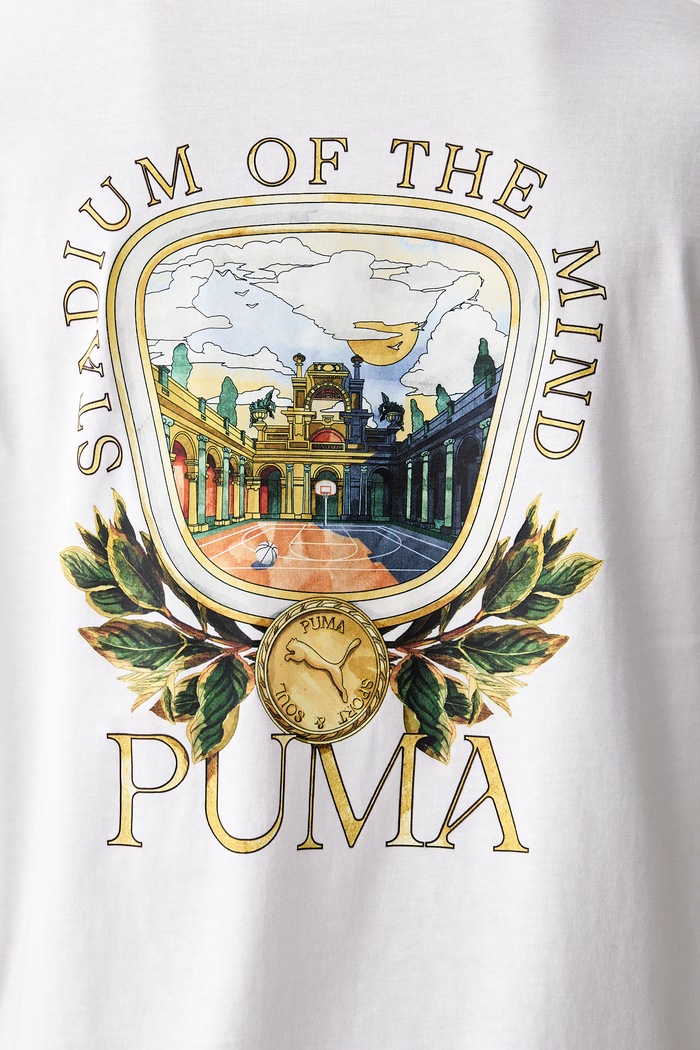 Puma T-shirt męski bawełniany 636764 biały