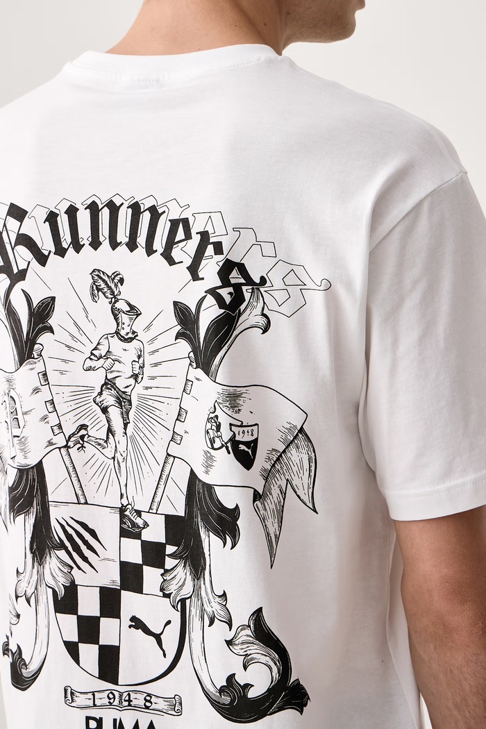 T-shirt oversize męski bawełniany Puma 636763 biały
