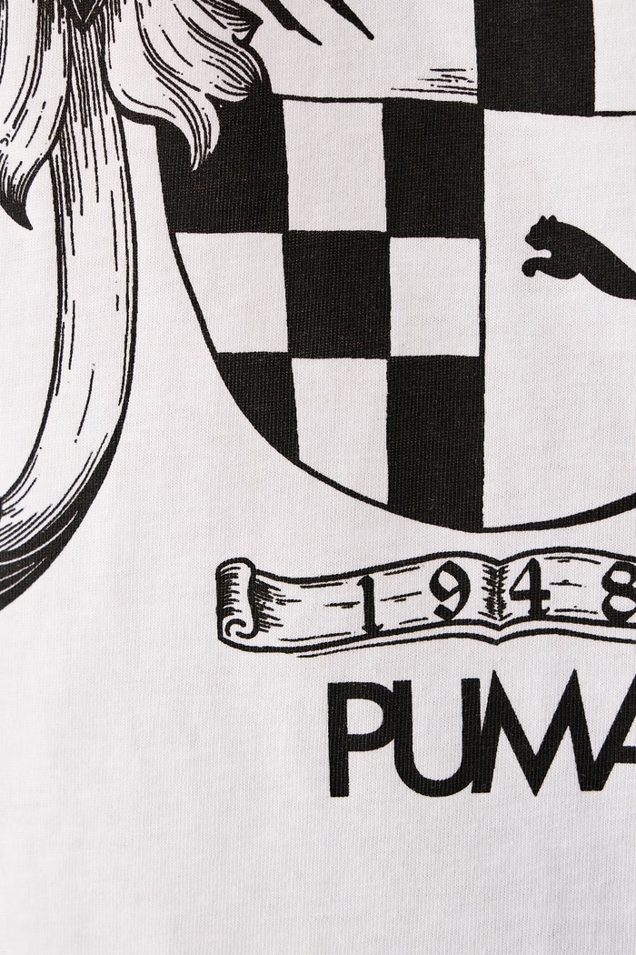 T-shirt oversize męski bawełniany Puma biały 636763
