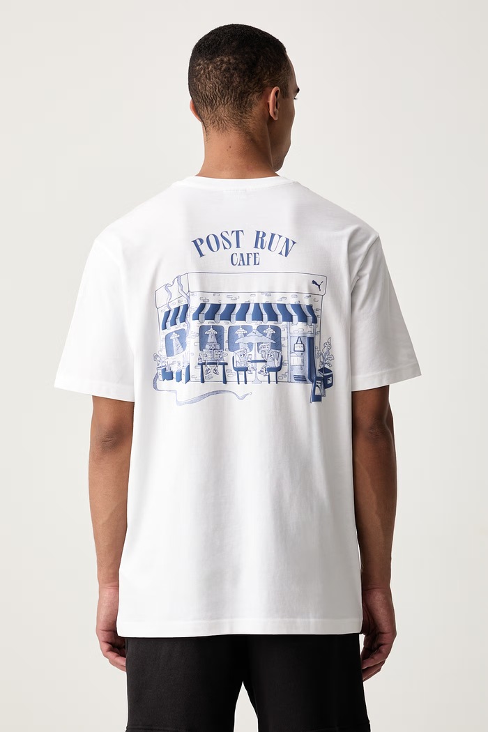 Puma T-shirt męski bawełniany biały 636762