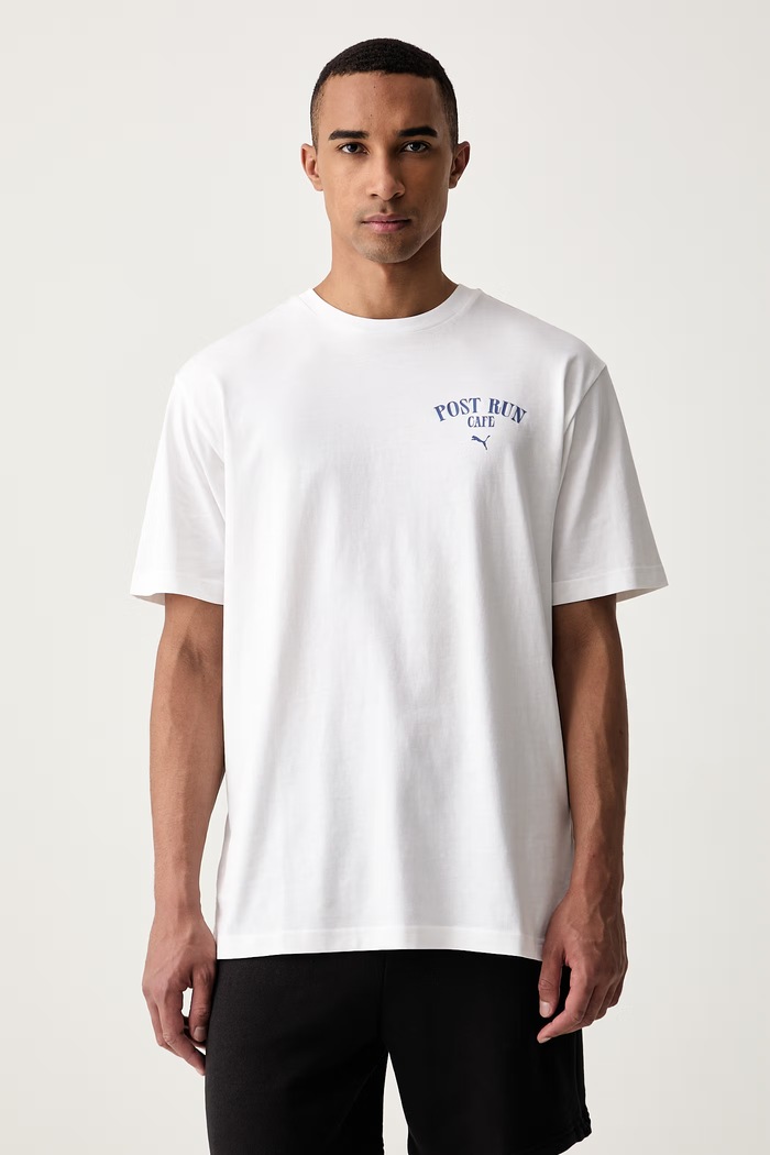 Odzież Puma T-shirt męski bawełniany 636762 biały