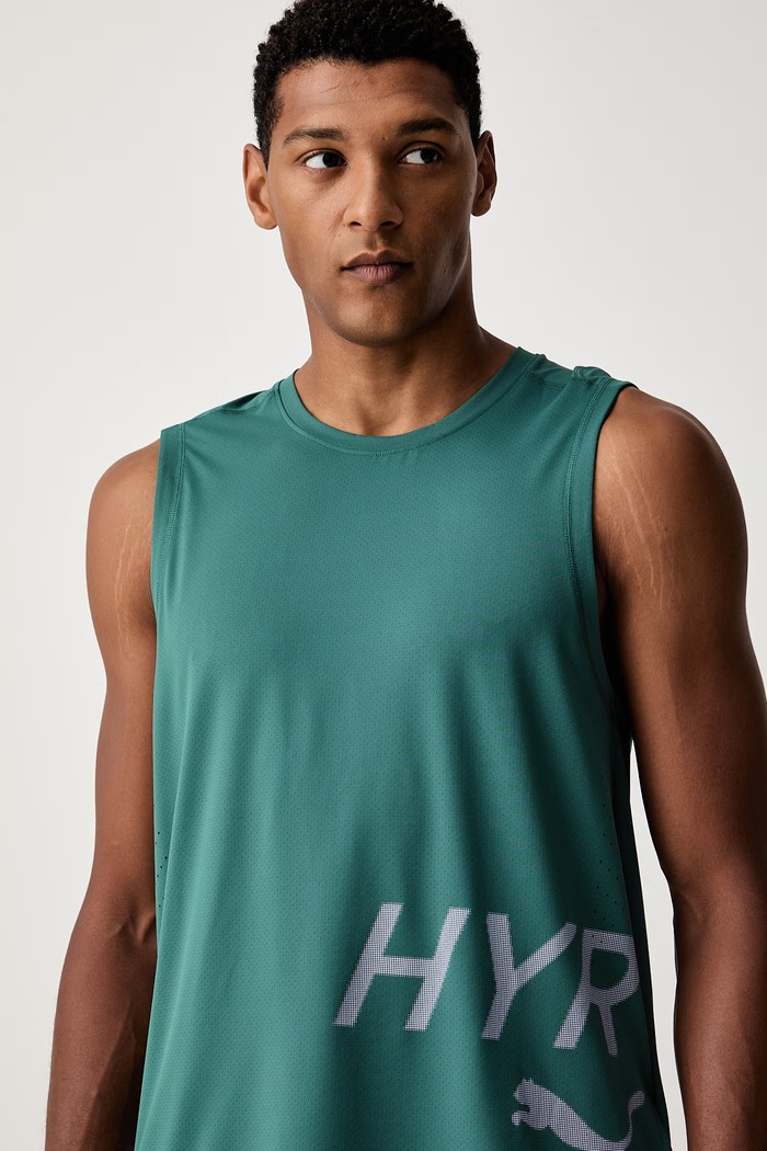 Puma top treningowy męski HYROX turkusowy 529230