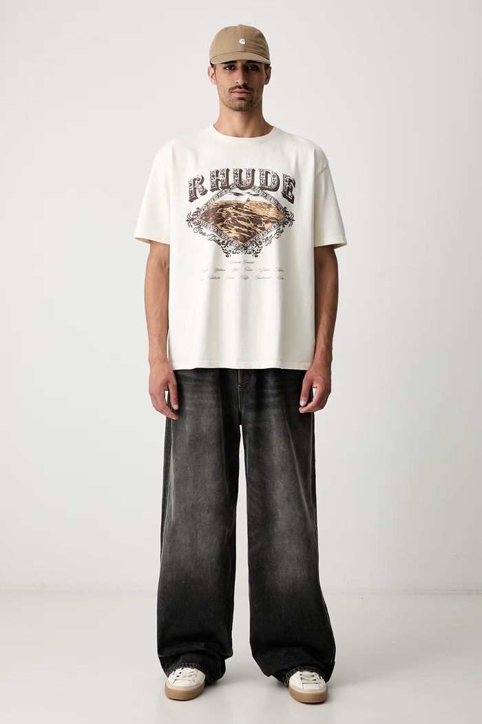 RHUDE t-shirt cotton Men's RHPF26TT08012 beige AW26