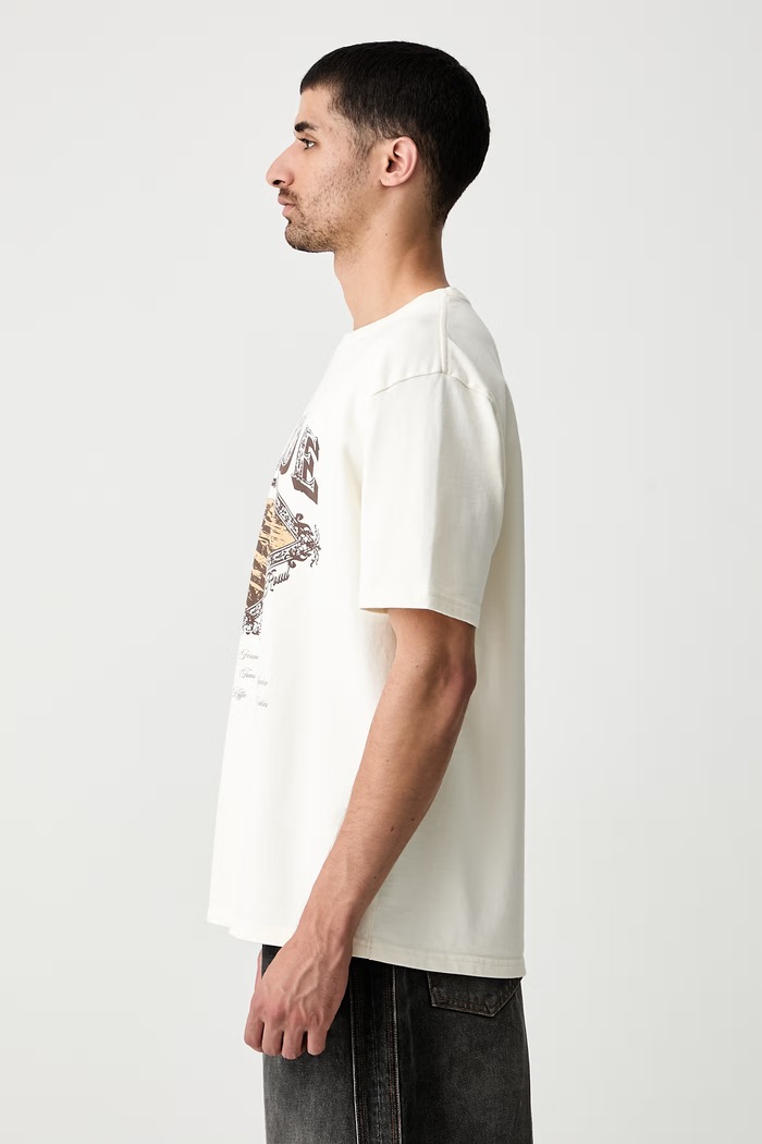 RHUDE t-shirt cotton Men's beige RHPF26TT08012