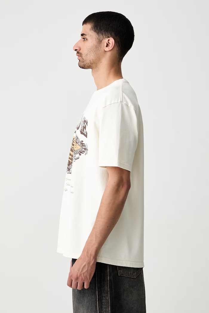 RHUDE t-shirt cotton Men's beige RHPF26TT08012