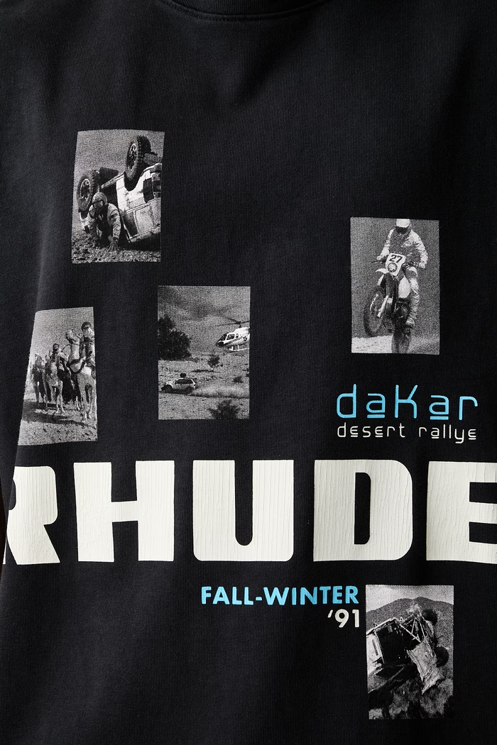 RHUDE футболка бавовняна чоловіча RHPF26TT03012 чорний