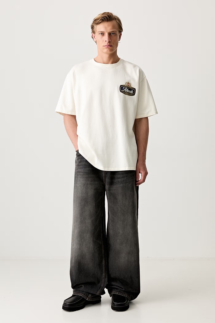 RHUDE T-shirt bawełniany męski RHPF26TT02012