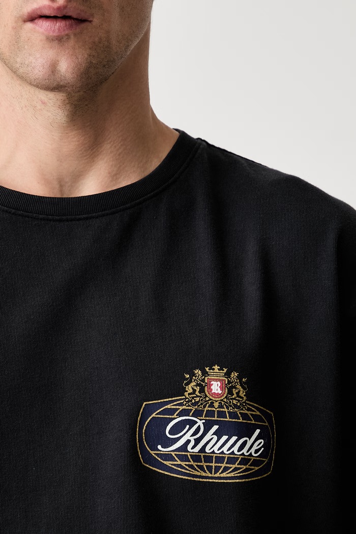 RHUDE t-shirt cotton Men's RHPF26TT02012 black