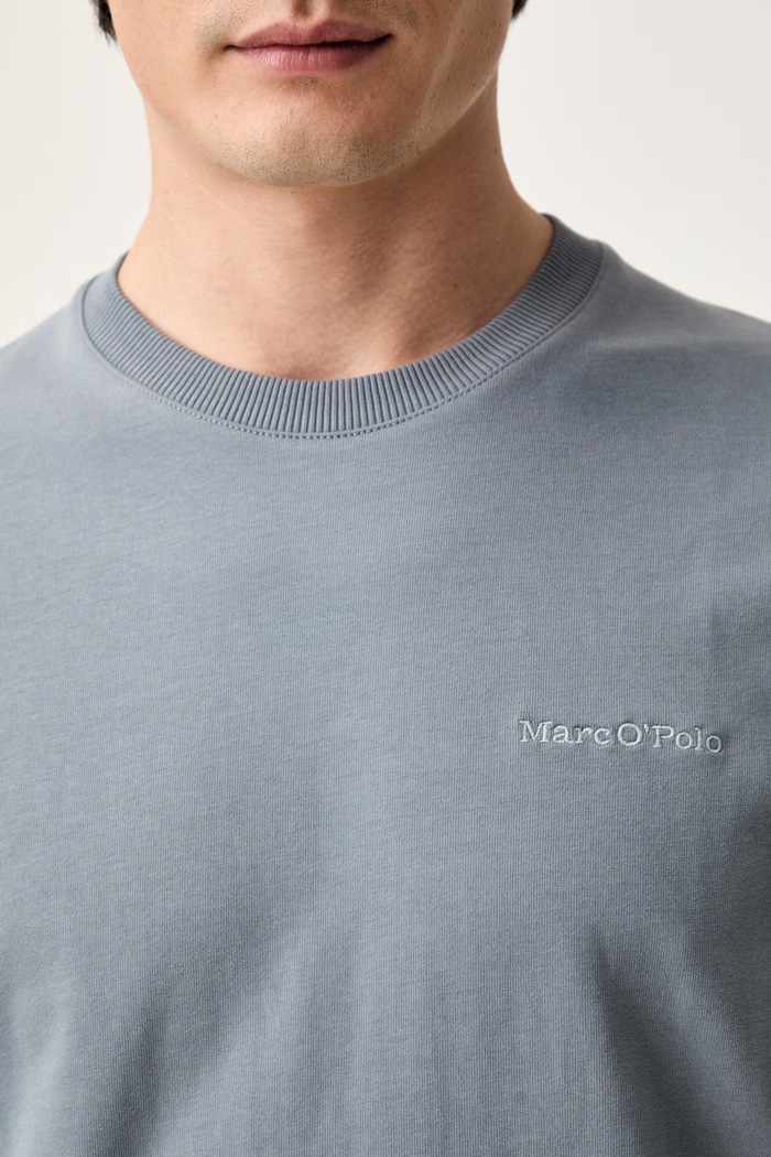 Marc O'Polo T-shirt męski bawełniany 5000011744 niebieski