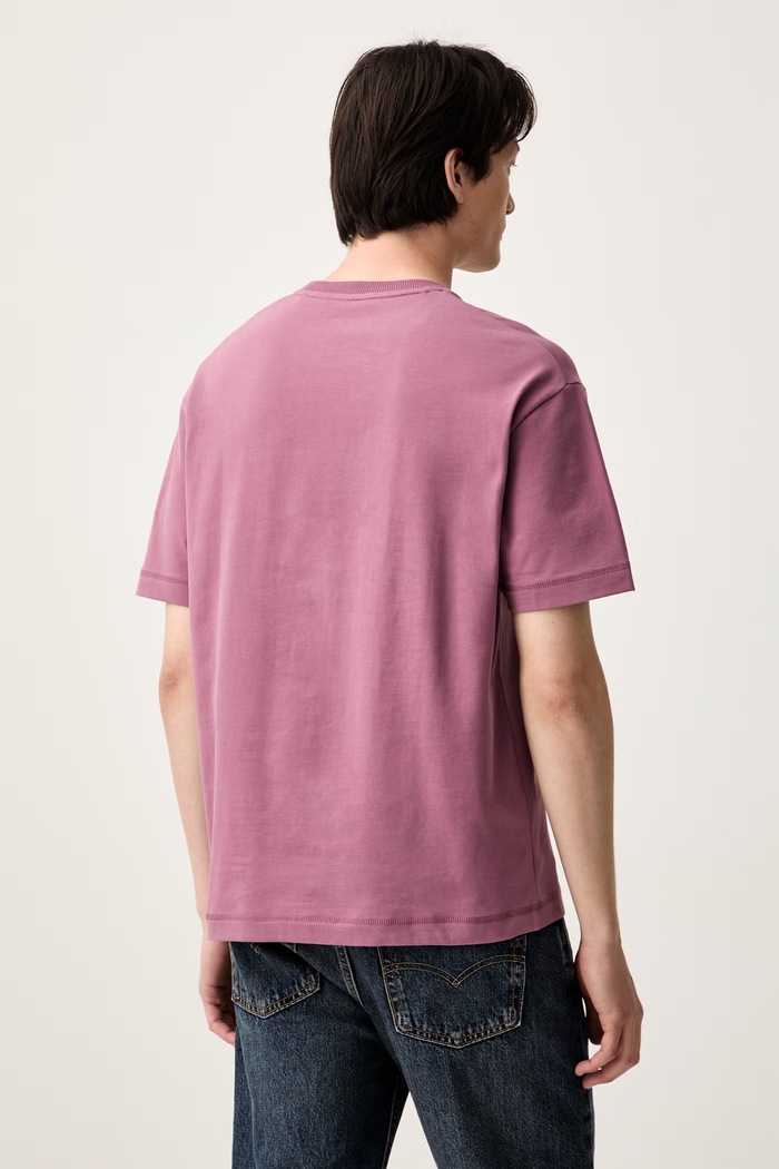Odzież Marc O'Polo T-shirt męski bawełniany 5000011744 różowy
