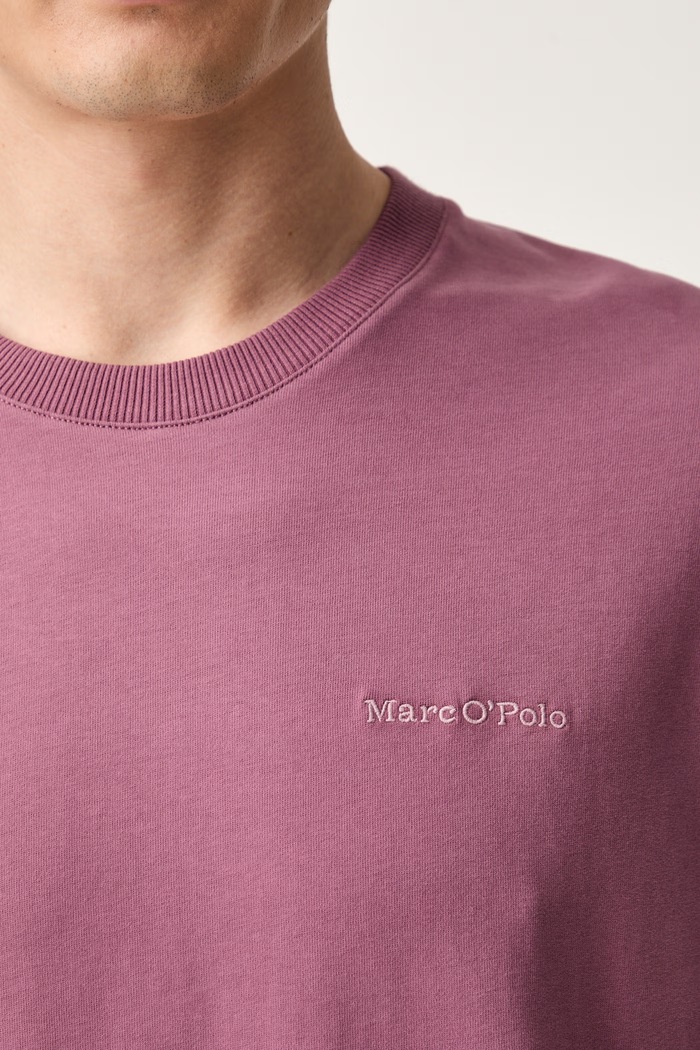 Marc O'Polo T-shirt męski bawełniany 5000011744 różowy