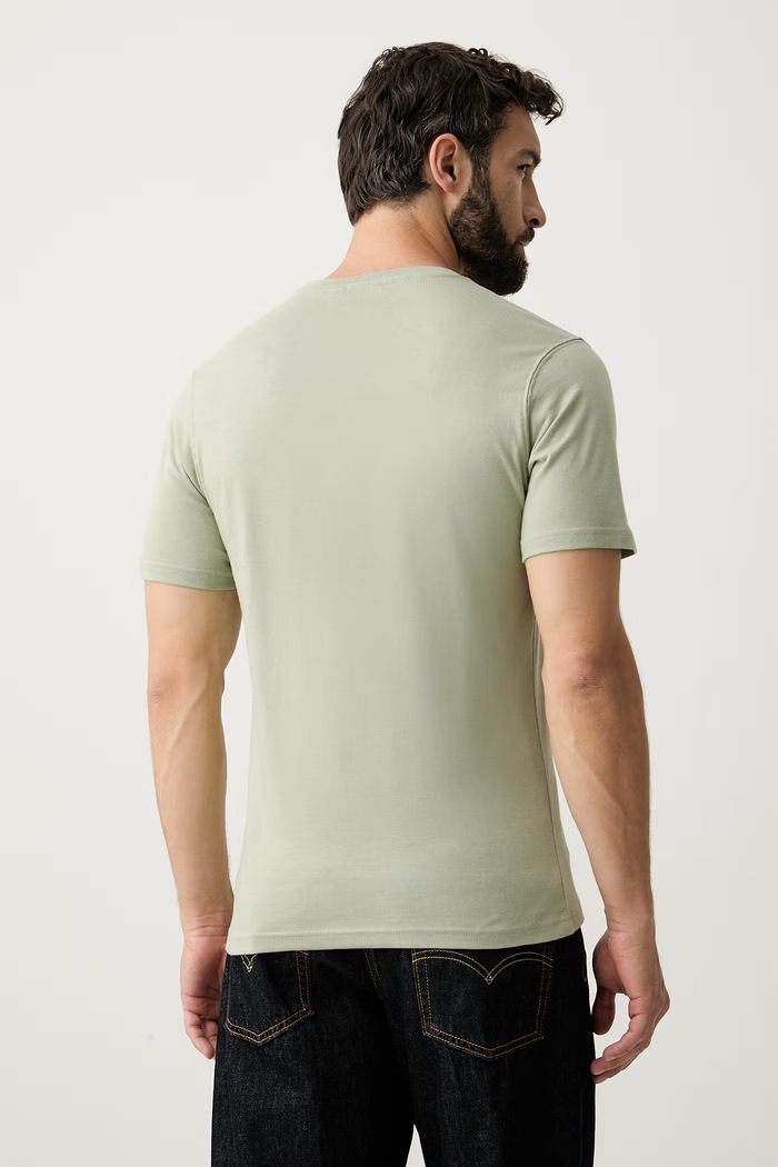 Odzież Barbour T-shirt męski bawełniany Moorside MTS1458 zielony