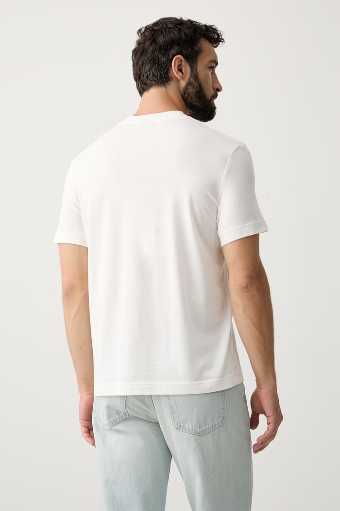 Odzież Joop! T-shirt męski z lyocellem 30103405 beżowy
