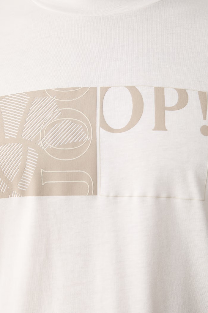 Joop! T-shirt męski z lyocellem 30103405 beżowy